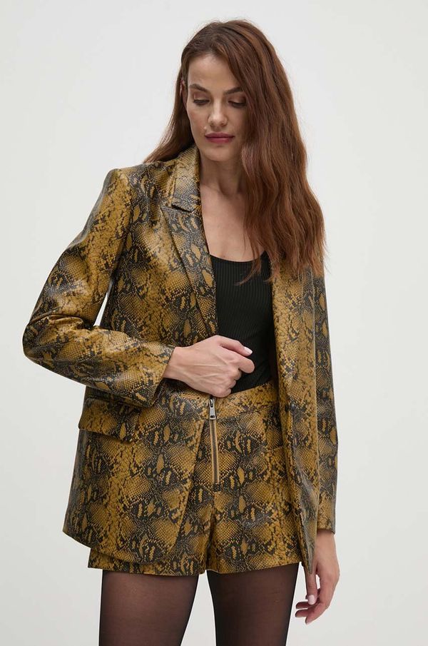 Sisley Sako Sisley boja: žuta, jednoredno zakopčavanje, s uzorkom, 2S6VLW029