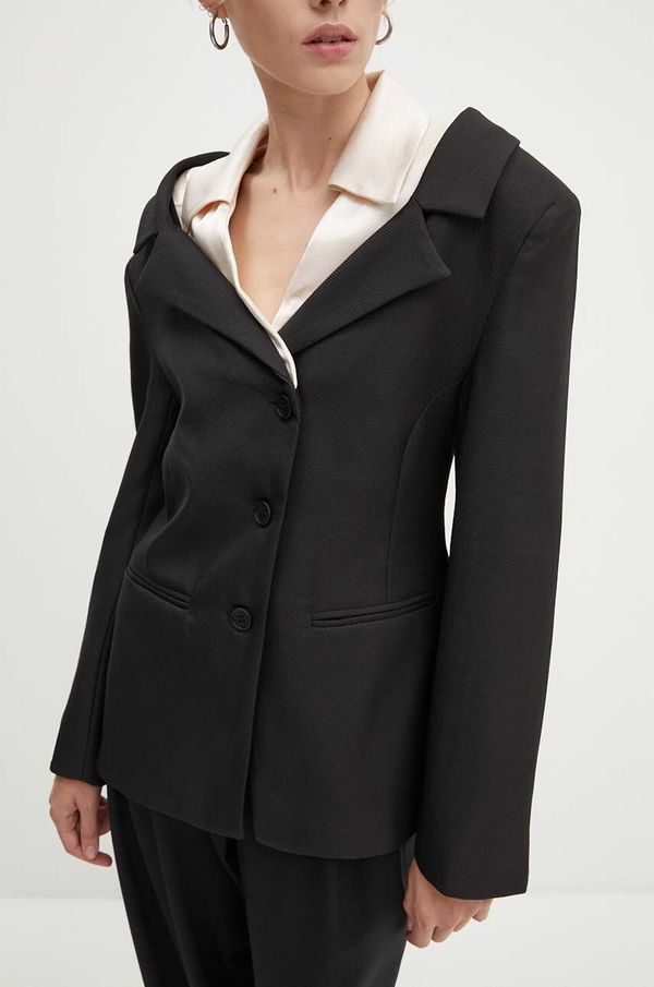 Stine Goya Sako Stine Goya boja: crna, jednoredno zakopčavanje, bez uzorka, J002-2252