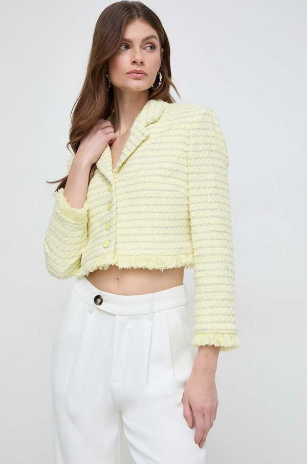 Twinset Sako Twinset boja: žuta, jednoredno zakopčavanje, s uzorkom