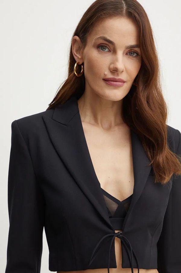 Versace Jeans Couture Sako Versace Jeans Couture boja: crna, bez zakopčavanja, bez uzorka, 77HAQ705 N0394