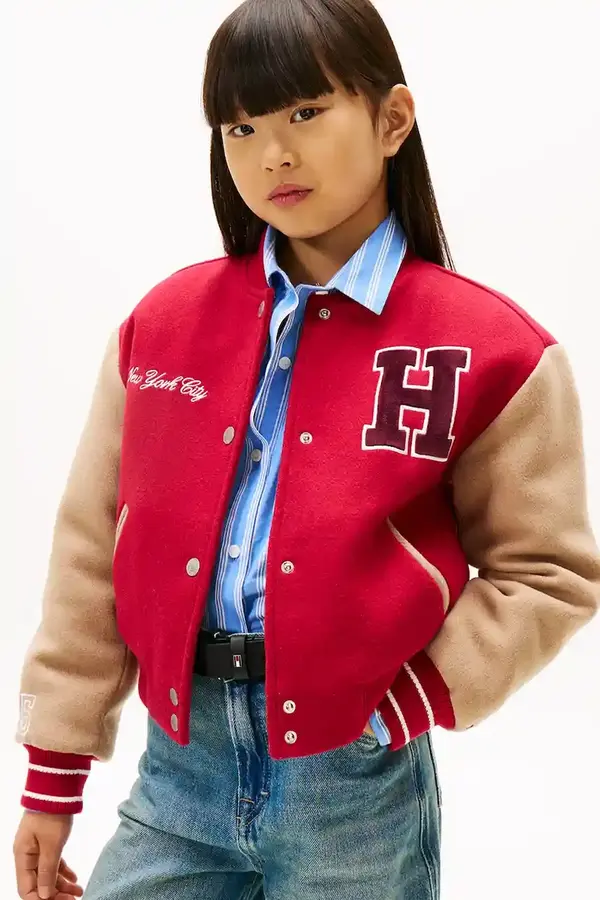 Tommy Hilfiger Sako za bebe s dodatkom pamuka Tommy Hilfiger