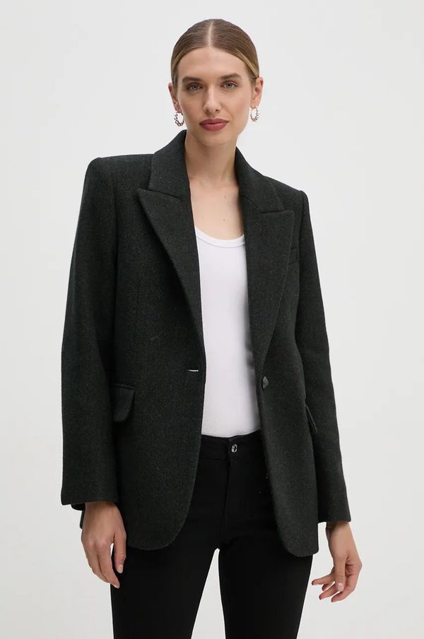 Zadig&Voltaire Sako ZADIG&VOLTAIRE boja: zelena, jednoredno zakopčavanje, melanž, WWBL00874