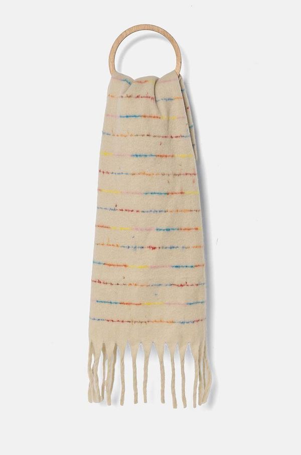 Answear Lab Šal Answear Lab za žene, boja: bež, s uzorkom