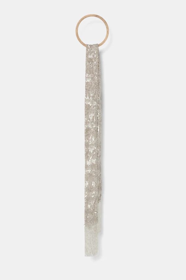 Forte Forte Šal Forte Forte za žene, boja: srebrna, s aplikacijom, 13292_my scarf