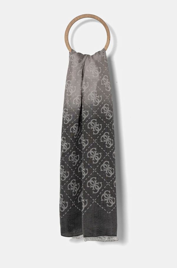 Guess Šal Guess za žene, boja: crna, s uzorkom, AW5247 MOD03