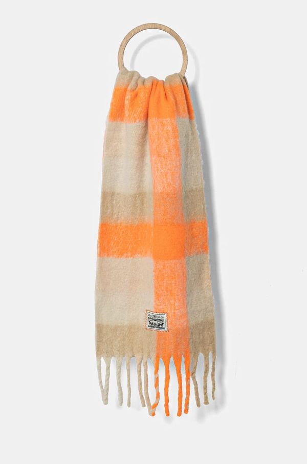 Levi's Šal Levi's za žene, boja: narančasta, s uzorkom, 000JH-0002
