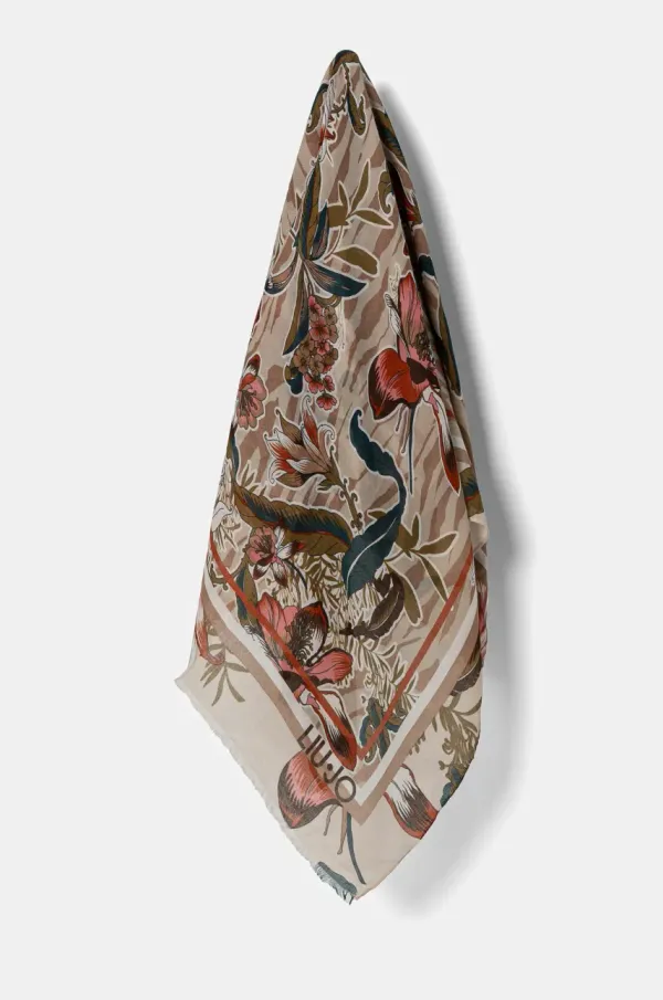 Liu Jo Šal Liu Jo za žene, boja: bež, s uzorkom, 2A5030 T0300