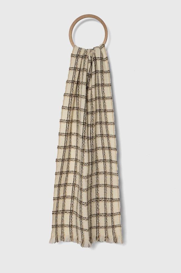 Morgan Šal Morgan za žene, boja: bež, s uzorkom