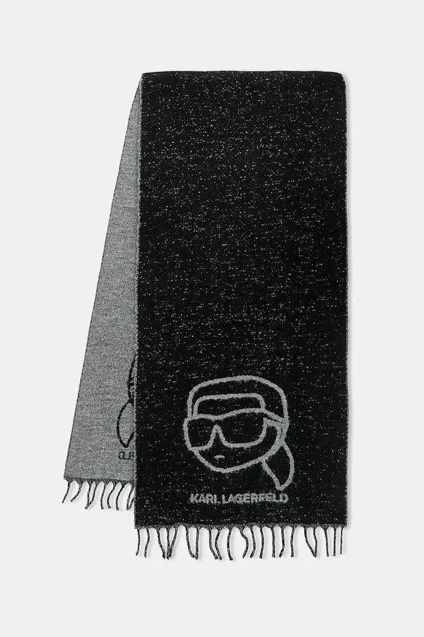 Karl Lagerfeld Šal s dodatkom vune Karl Lagerfeld IKON