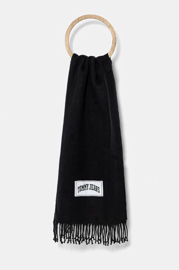 Tommy Jeans Šal Tommy Jeans za žene, boja: crna, bez uzorka, AW0AW16997
