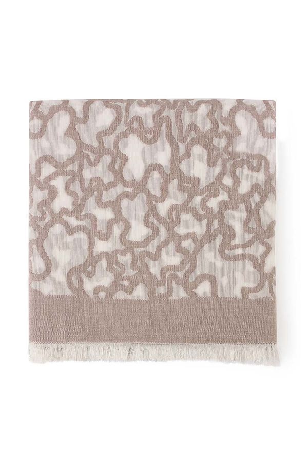 Tous Šal Tous za žene, boja: bež, s uzorkom