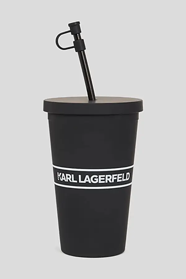 Karl Lagerfeld Šalica sa slamkom Karl Lagerfeld Essential To Go