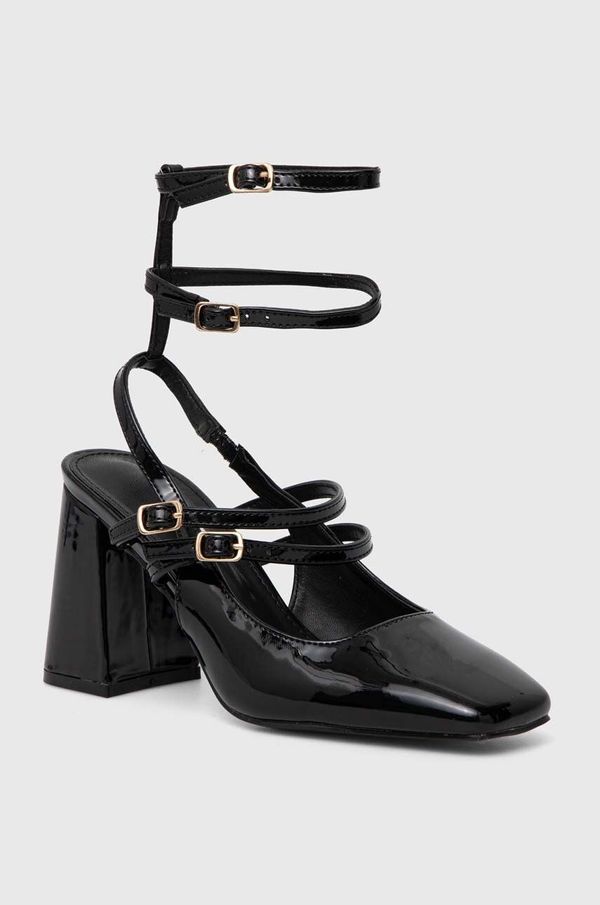 Answear Lab Salonke Answear Lab boja: crna, s debelom potpeticom, s otvorenom petom