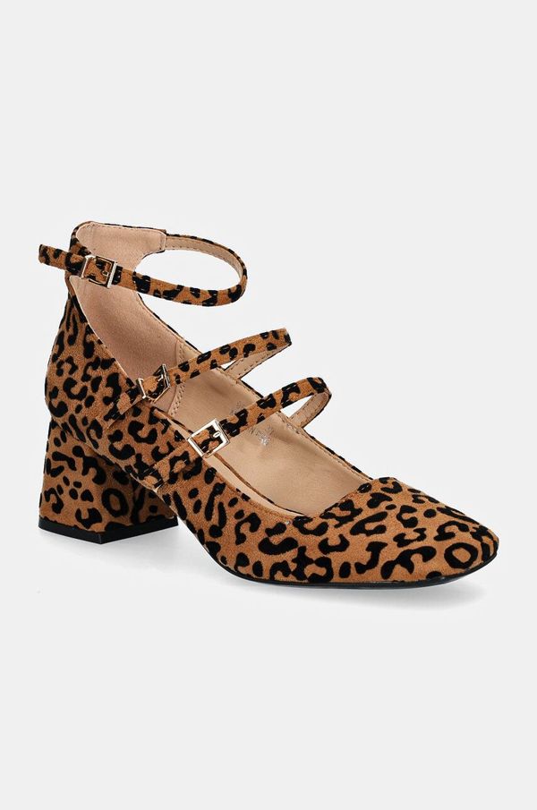 Answear Lab Salonke Answear Lab boja: smeđa, s debelom potpeticom