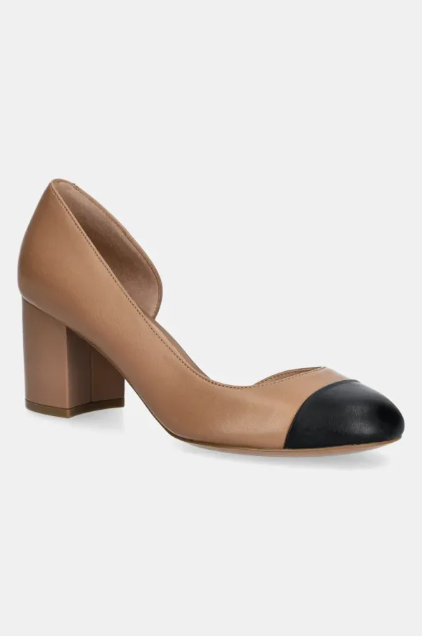 Geox Salonke Geox D VIRNILISA 65 boja: smeđa, s debelom potpeticom, D55YYB 0TUBC C0015