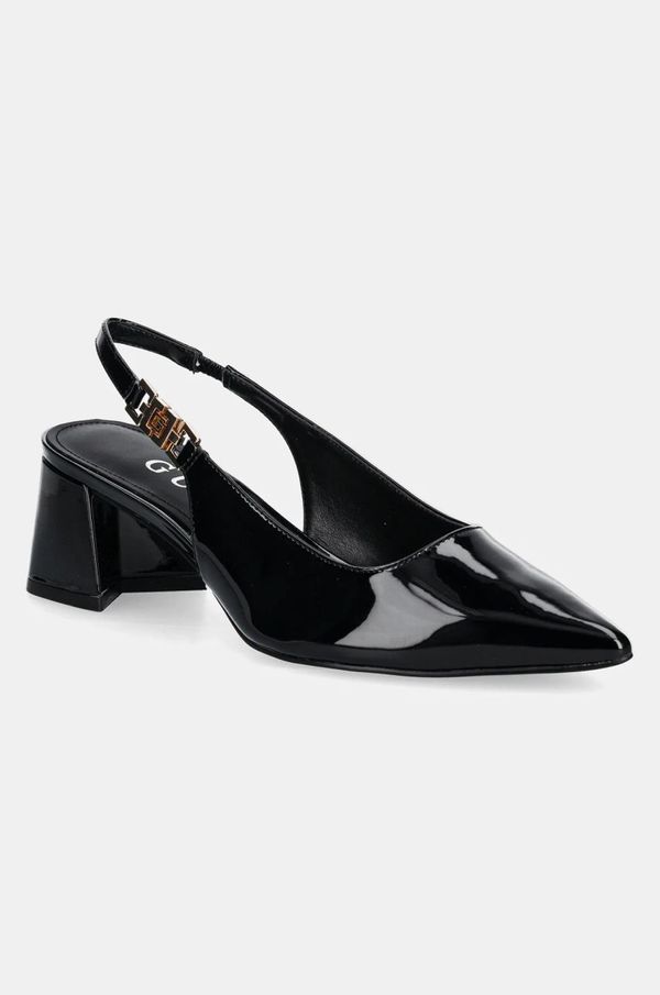 Guess Salonke Guess ZABELA boja: crna, s debelom potpeticom, FLPZAB PAF05