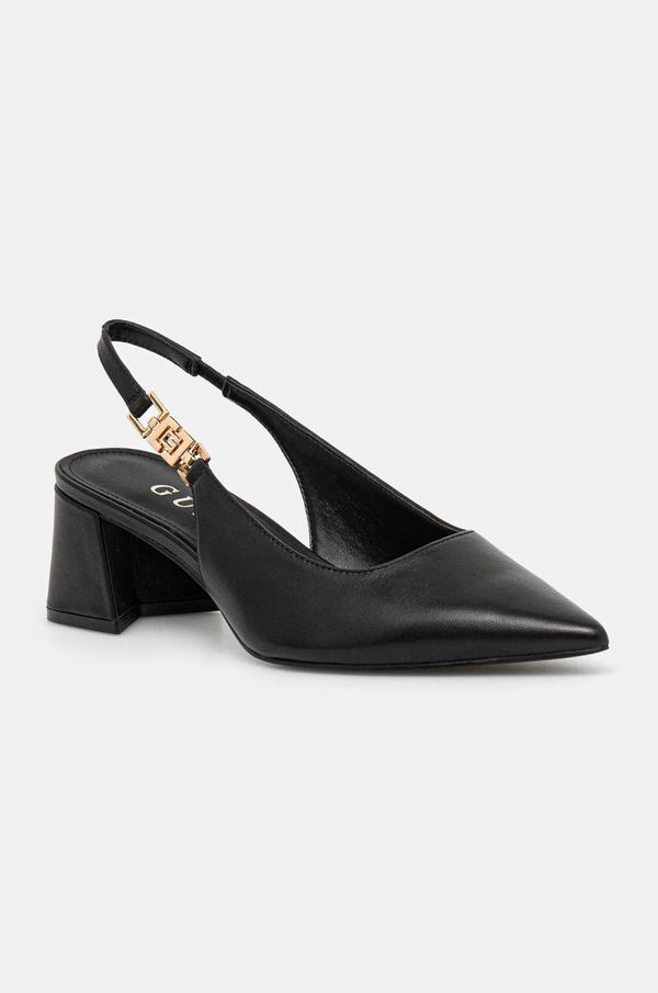 Guess Salonke Guess ZABELA3 boja: crna, s debelom potpeticom, FLPZA3 LEA05