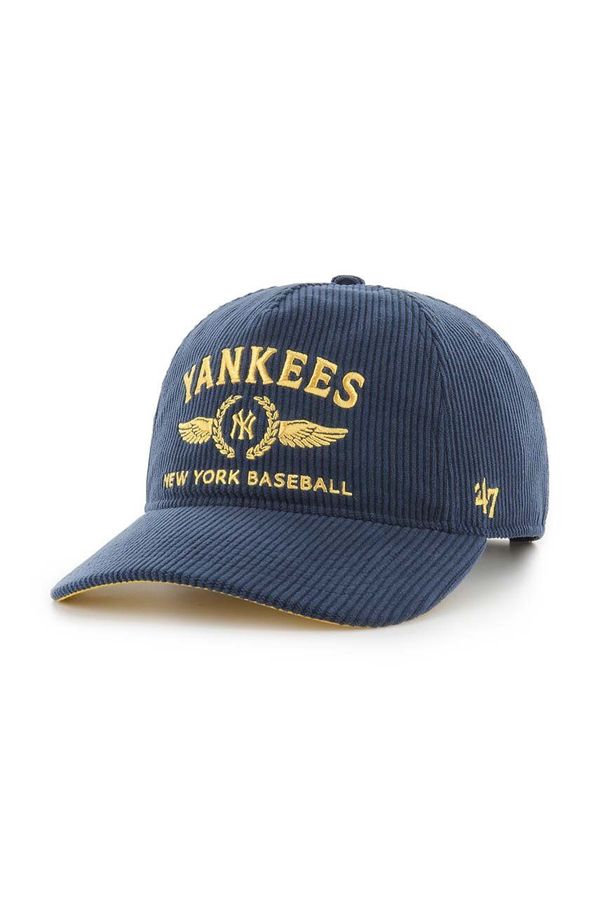 47 brand Samtana kapa sa šiltom 47 brand MLB New York Yankees boja: tamno plava, s aplikacijom, B-SKYLC17EWP-NY