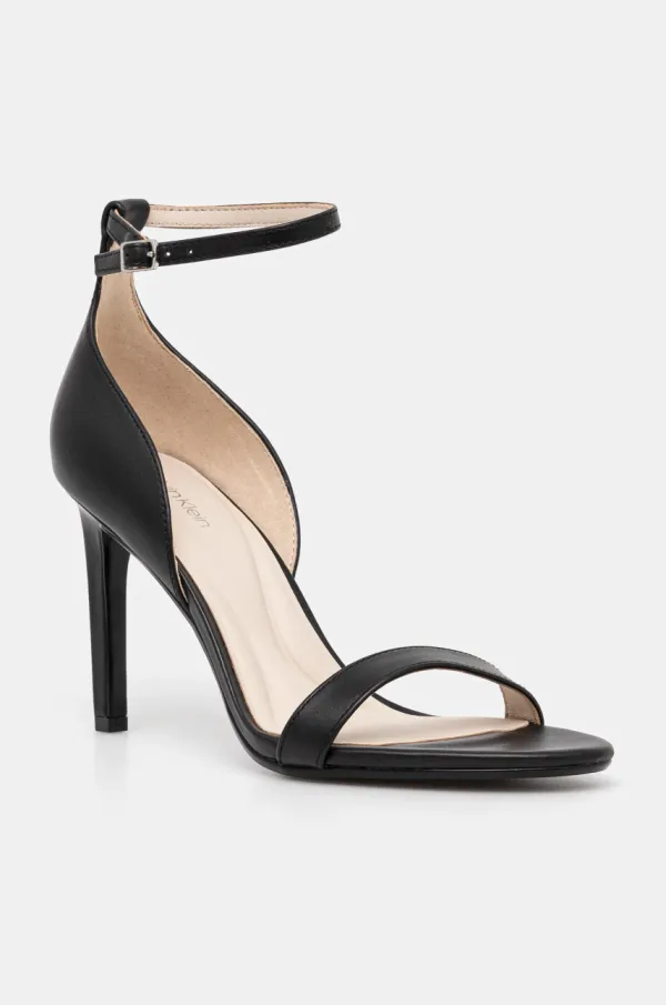 Calvin Klein Sandale Calvin Klein HEEL SANDAL 90 - LTH boja: crna, HW0HW02337
