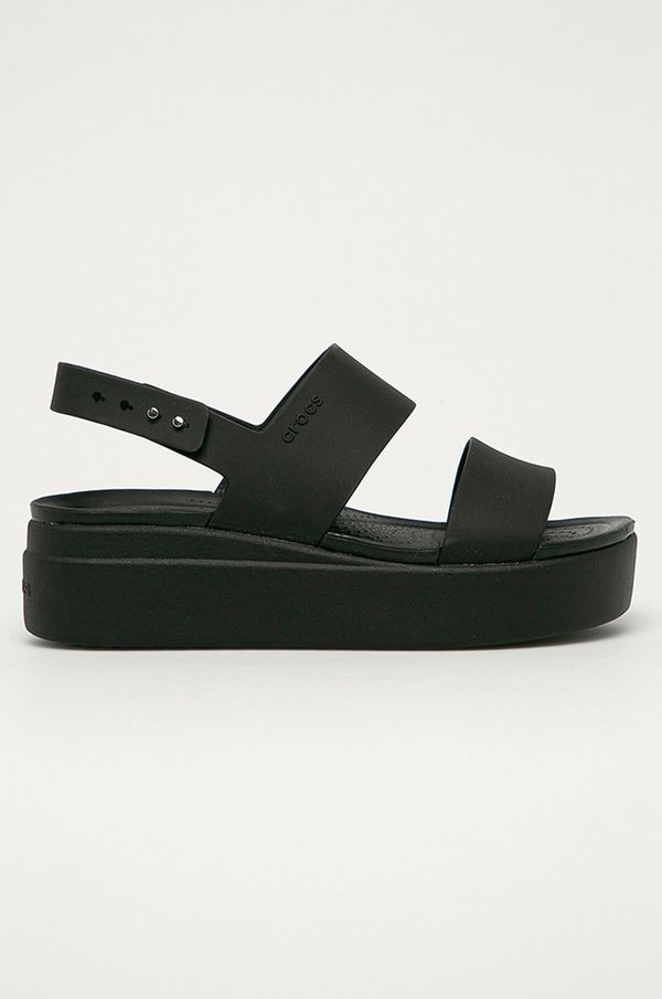 Crocs Sandale Crocs Crocs Brooklyn Low Wedge W za žene, boja: crna, 206453