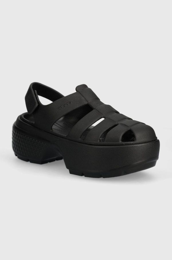 Crocs Sandale Crocs Stomp Fisherman Sandal za žene, boja: crna, s platformom, 209938