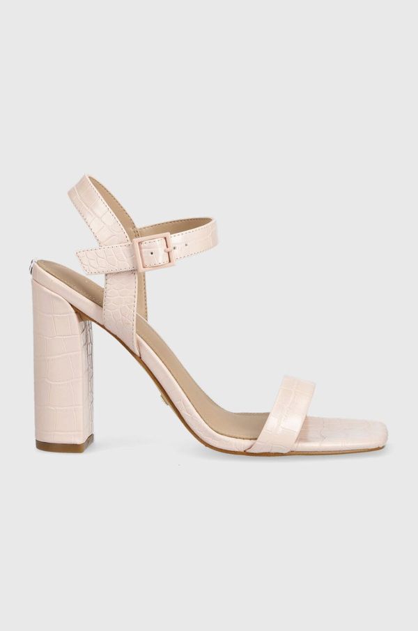 Guess Sandale Guess ALIBI boja: ružičasta, FL6ALI PEL03