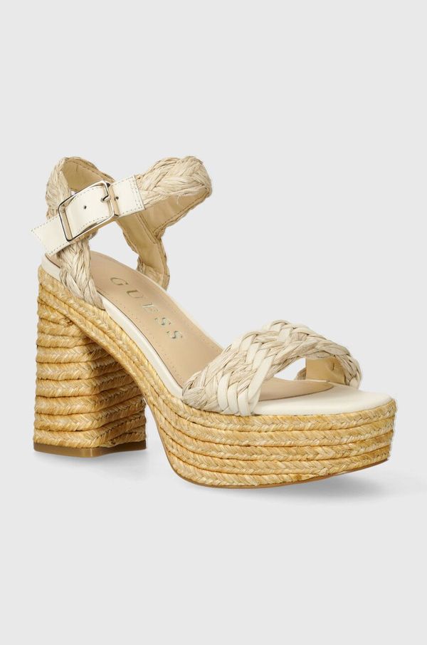 Guess Sandale Guess FOLLYN boja: bež, FLGFON ELE03