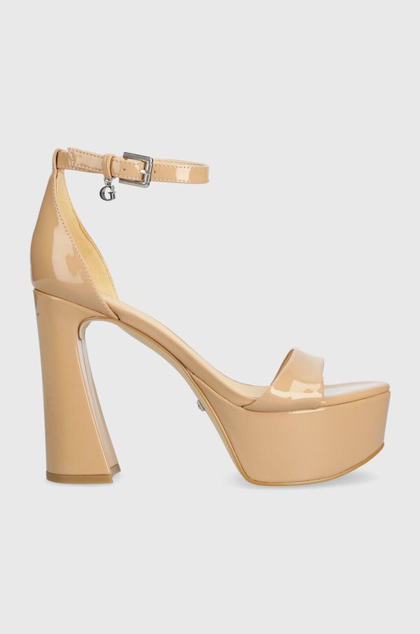 Guess Sandale Guess IDAS boja: bež, FLJIDS PAT03