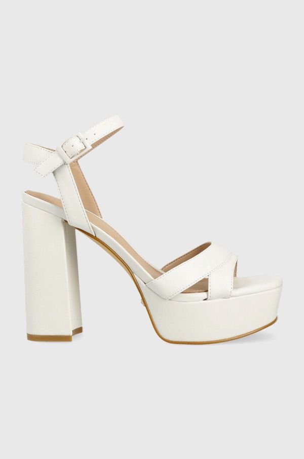 Guess Sandale Guess ZELINE boja: bijela, FL6ZLE ELE03