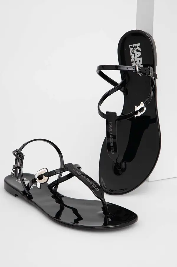 Karl Lagerfeld Sandale Karl Lagerfeld JELLY za žene, boja: crna, KL80002N