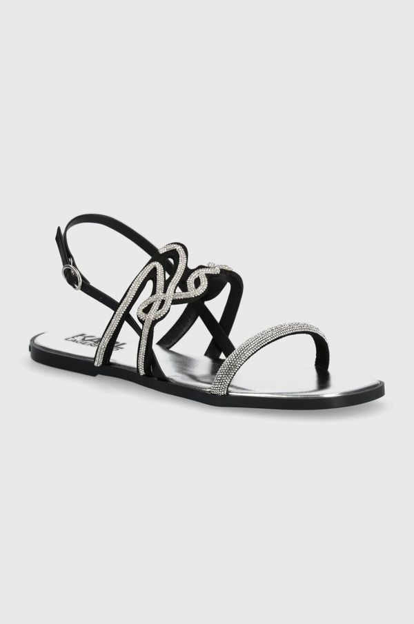 Karl Lagerfeld Sandale Karl Lagerfeld OLYMPIA za žene, boja: srebrna, KL87425