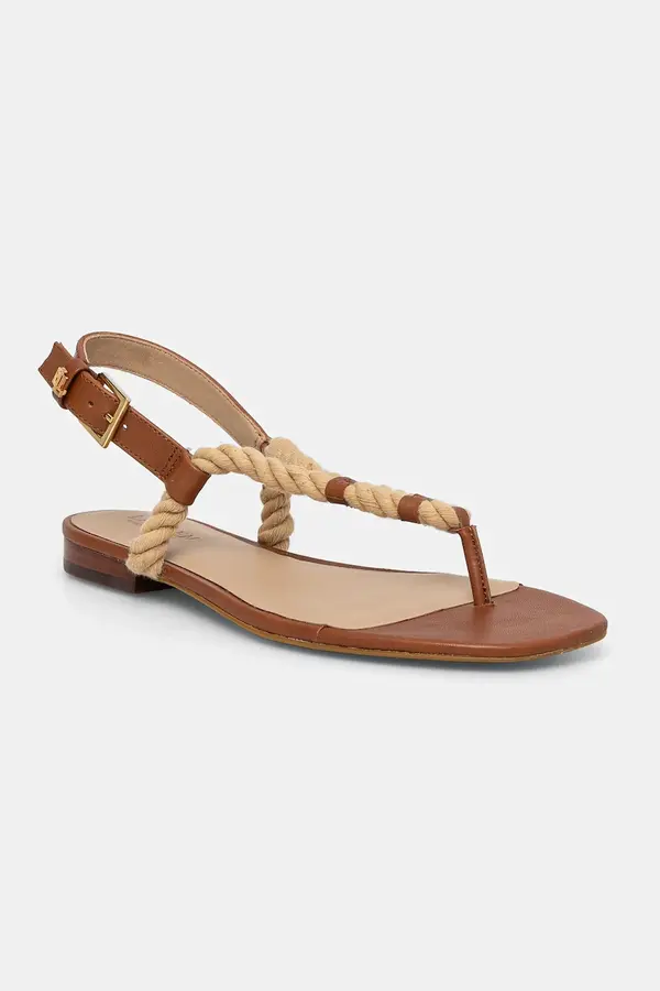 Lauren Ralph Lauren Sandale Lauren Ralph Lauren Ntcl Everley za žene, boja: smeđa, 802959152001