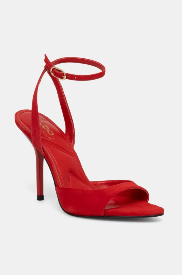 Aldo Sandale od brušene kože Aldo FOREVERMORE boja: crvena, 13918771