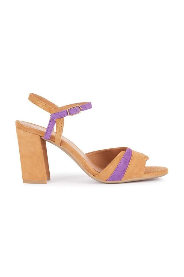 Geox Sandale od brušene kože Geox D NEW ERAKLIA 80 boja: smeđa, D45RPD 00021 C6NG8