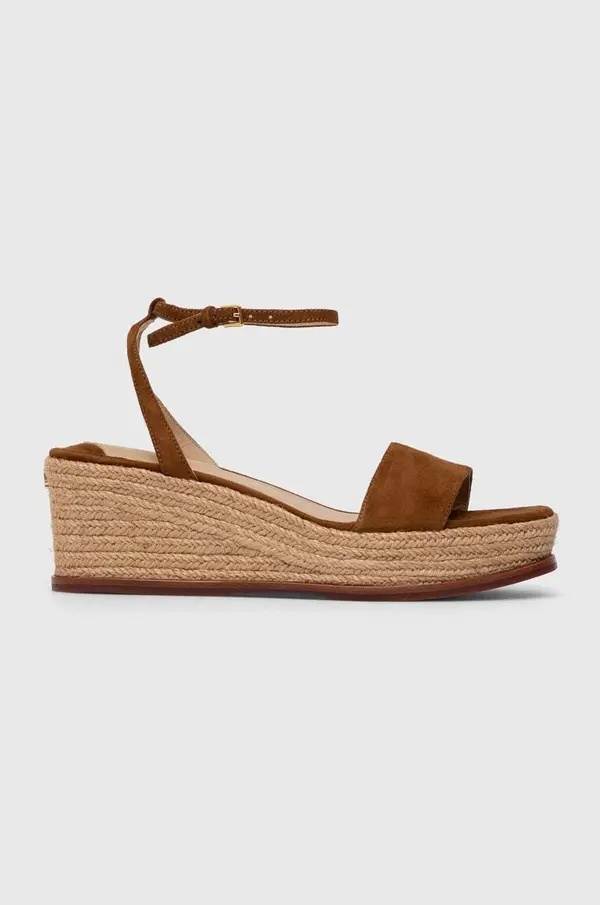 Lauren Ralph Lauren Sandale od brušene kože Lauren Ralph Lauren Leona