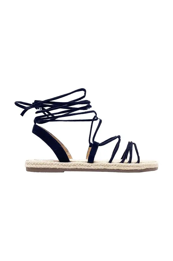 Manebi Sandale od brušene kože Manebi Jute Sandals
