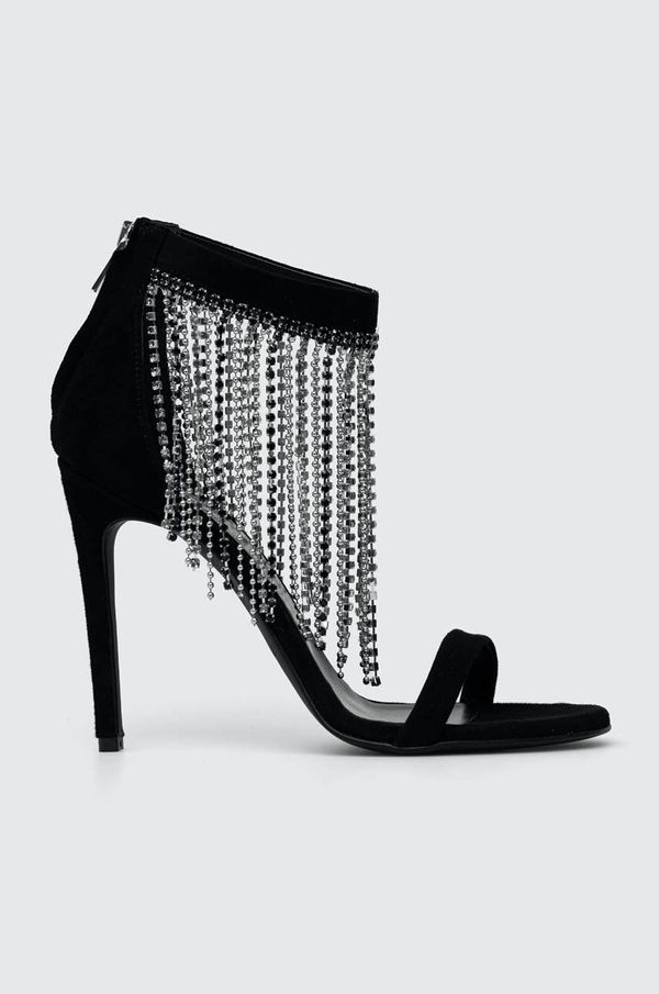 Pinko Sandale od brušene kože Pinko Salome boja: crna, 100593 A0NM Z99