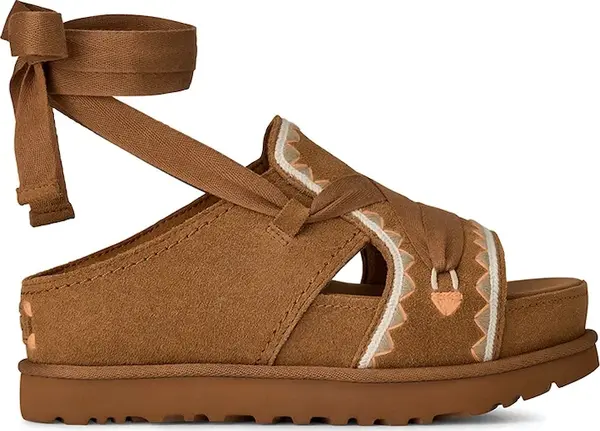UGG Sandale od brušene kože UGG W Goldenstar Hi Artistitch
