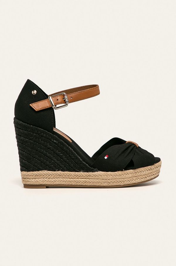 Tommy Hilfiger Sandale Tommy Hilfiger BASIC OPENED TOE HIGH WEDGE boja: crna, FW0FW04784