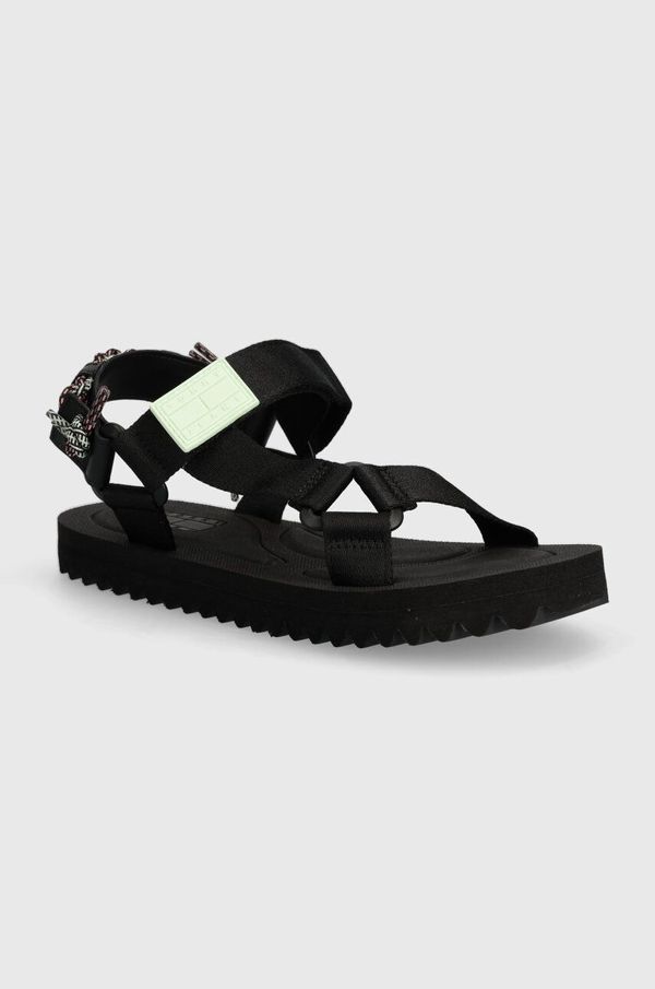 Tommy Jeans Sandale Tommy Jeans TJW EVA SANDAL za žene, boja: crna, EN0EN02530