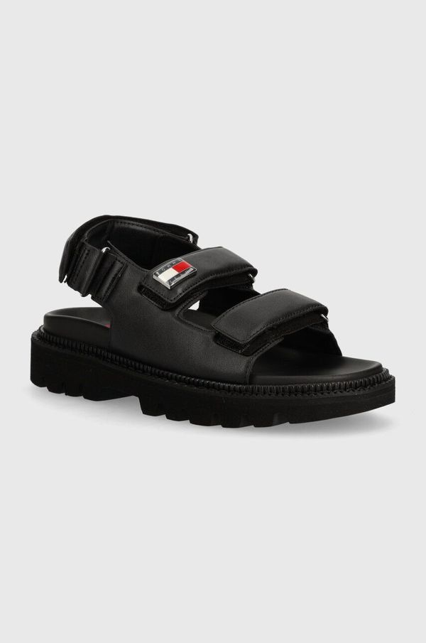 Tommy Jeans Sandale Tommy Jeans TJW FANCY SANDAL za žene, boja: crna, EN0EN02461