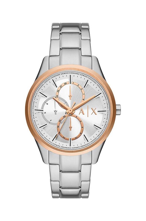 Armani Exchange Sat Armani Exchange za muškarce, boja: srebrna