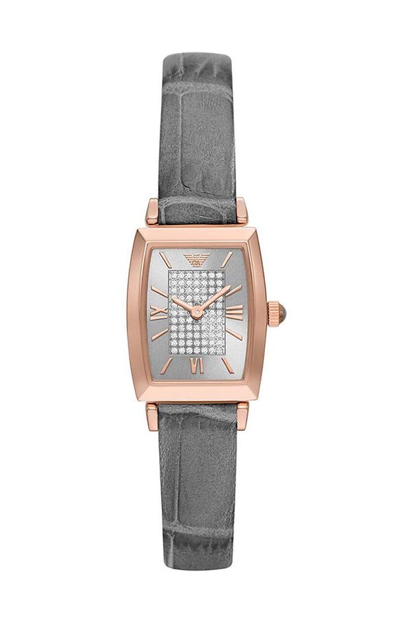 Emporio Armani Sat Emporio Armani za žene, boja: siva