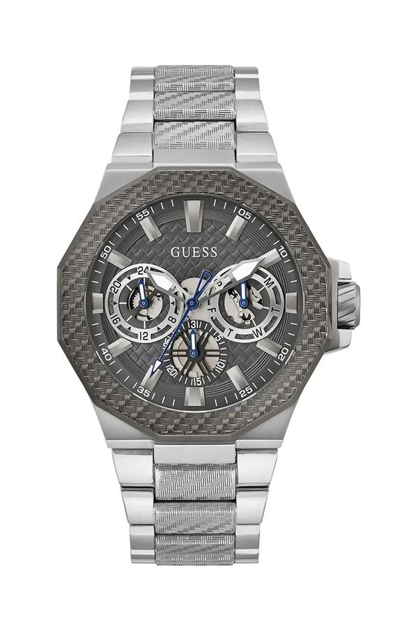 Guess Sat Guess Indy za muškarce, boja: srebrna, GW0636G1