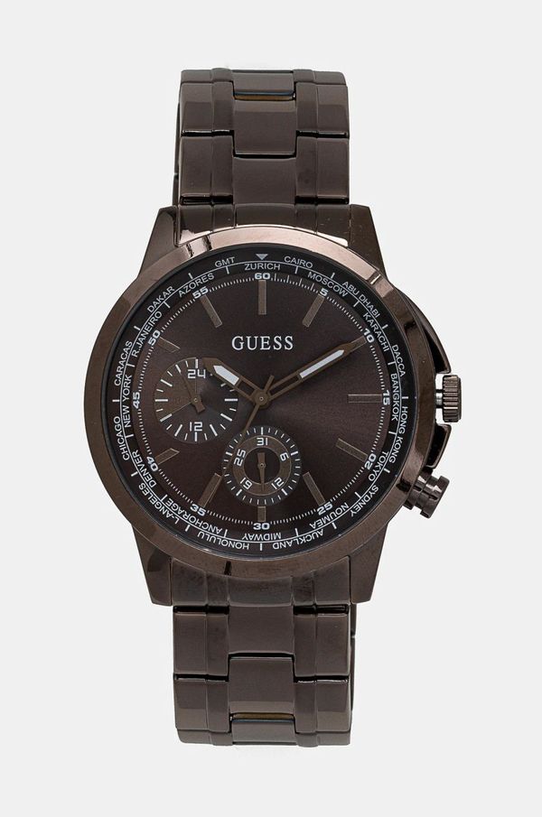 Guess Sat Guess za muškarce, boja: srebrna, GW0490G5