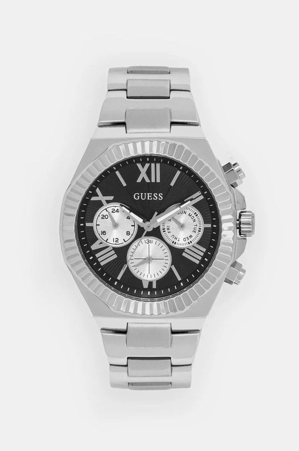 Guess Sat Guess za muškarce, boja: srebrna, GW0703G1