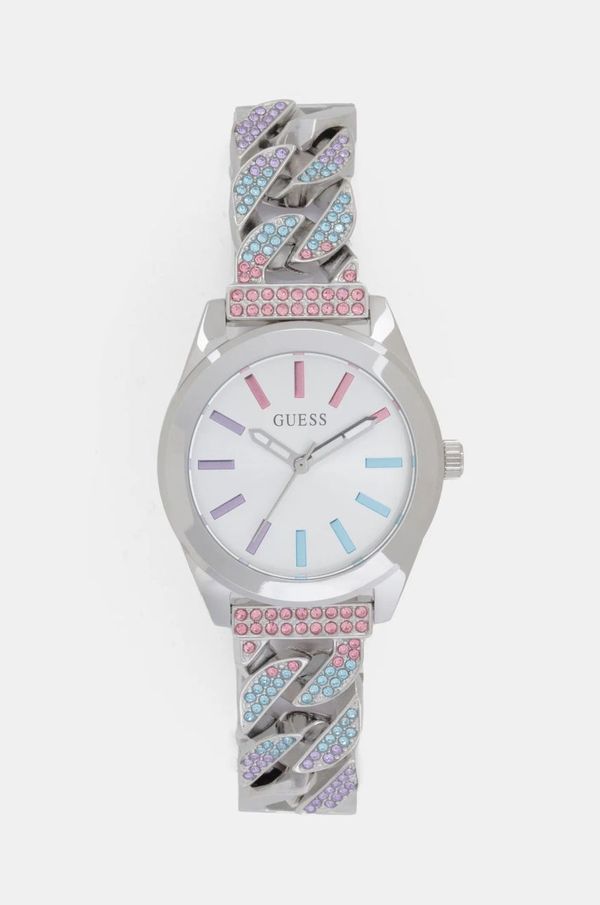 Guess Sat Guess za žene, boja: srebrna, GW0546L4