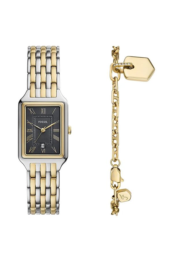 Fossil Sat i narukvica Fossil boja: srebrna, ES5376SET