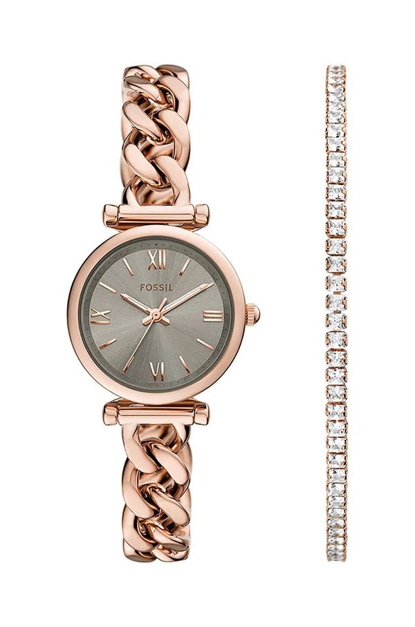 Fossil Sat i narukvica Fossil boja: zlatna, ES5378SET