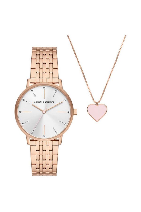 Armani Exchange Sat i ogrlice Armani Exchange boja: zlatna